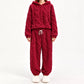 Women's Plush Cable Knit Hoodie & Pants Set