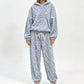 Women's Plush Cable Knit Hoodie & Pants Set