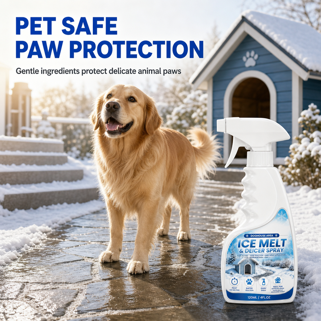 🥳🥳2026 HOT SALE🥳💞50K+ SOLD! ❄️🐾 50% OFF! Outdoor De-Icing & Snow Melting Spray – pet-safe, dissolves frost on contact. Clear steps, walkways & patios fast! 🛡️✅