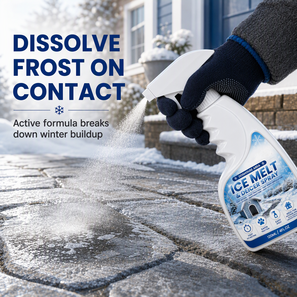 🥳🥳2026 HOT SALE🥳💞50K+ SOLD! ❄️🐾 50% OFF! Outdoor De-Icing & Snow Melting Spray – pet-safe, dissolves frost on contact. Clear steps, walkways & patios fast! 🛡️✅
