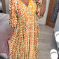 🔥Hot Sale - 44% OFF🔥Bohemian Casual Print V-neck Long Dress